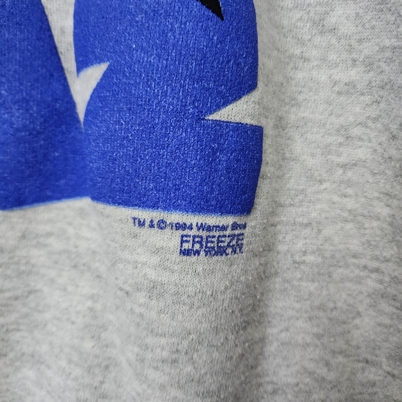 TUTLEX x TAZ x LOONEY TUNES 1994 Hockey Crewneck Sweatshirt in grey size L - Picture 6 of 7